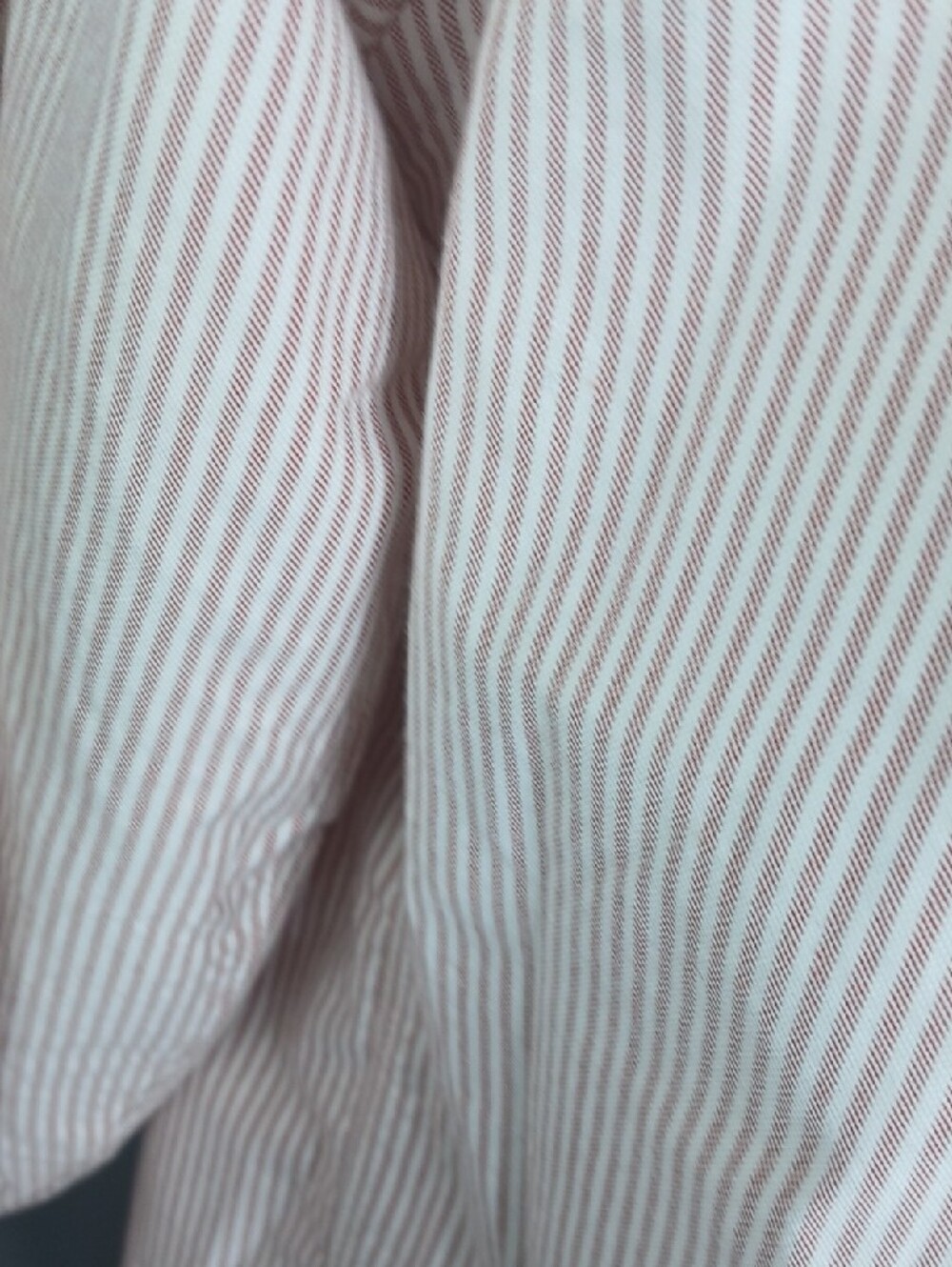 Brooks Brothers mens heavy cotton Red and White Narrow Stripe Dress Shirt - Picture 5 of 9